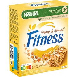 Nestlé Fitness Barre de Céréales Miel & Amande 6x23,5g 141g (lot de 6)