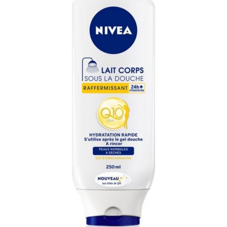 Nivea Lait Corps Sous La Douche Q10 Plus Raffermissant Hydratation Rapide Peaux Normales à Sèches 250ml (lot de 6)