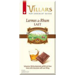 VILLARS TAB. LAIT RHUM 100GR