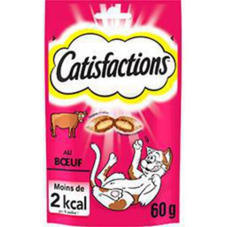 Catisfactions Friandises pour chat au boeuf 60g