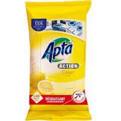 APTA LINGETTES MU CITRON X40