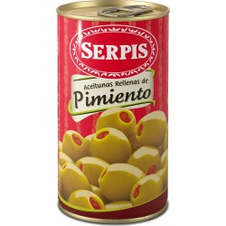 Serpis Olives vertes aux poivrons