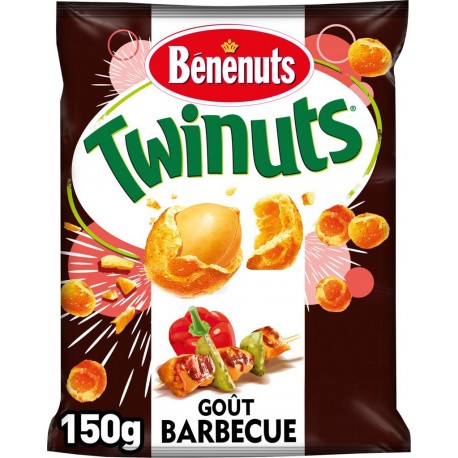 Benenuts Cacahuètes Twinuts goût barbecue