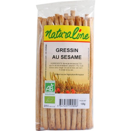 Naturaline Gressins bio au sésame 125g