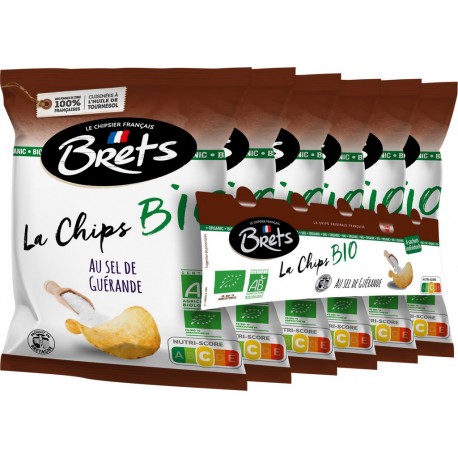 Bret’s Bret S Chips au sel de Guérande Bio BRET'S 25g x6 150g