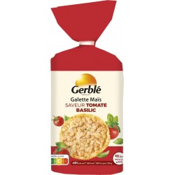 Gerblé Galettes maïs riz saveur tomate basilic 123,5g