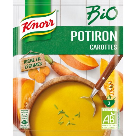 Knorr Soupe déshydratée Bio Potiron Carottes