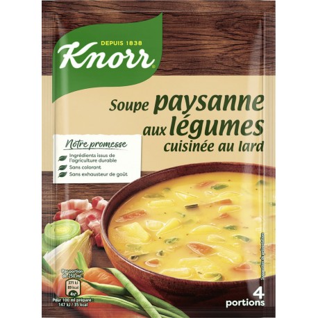 Knorr Soupe déshydratée paysanne légumes/lard