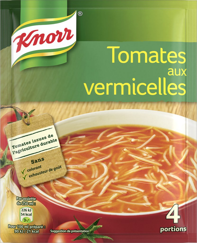 Knorr Soupe déshydratée tomates vermicelles 67g 