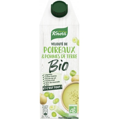 Knorr Soupe velouté poireaux & pommes de terres Bio