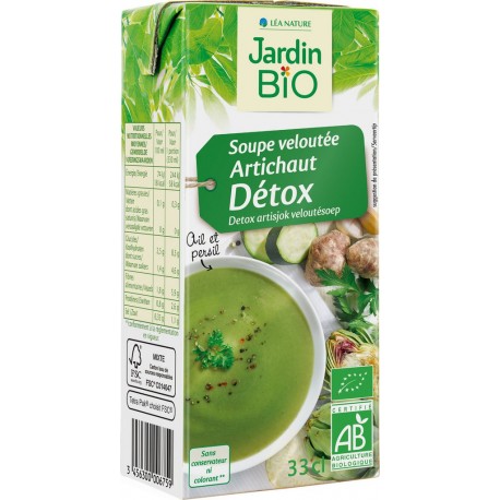 Jardin Biologique Soupe détox à l'artichaut