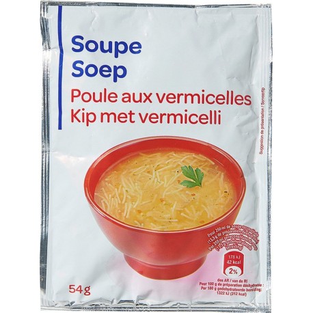 Pp Blanc Soupe déshydratée de poule aux vermicelles