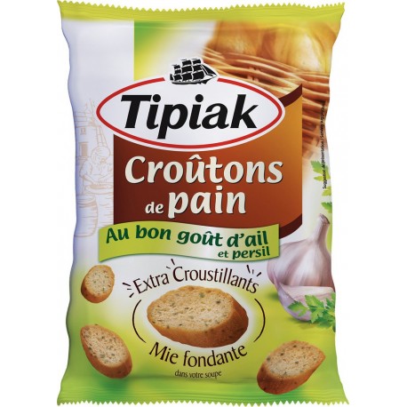 Tipiak Croûtons de pain frottés ail/persil 80g