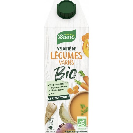 Knorr Soupe velouté de légumes variés Bio