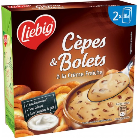 Liebig Soupe cèpes & bolet 2x30cl