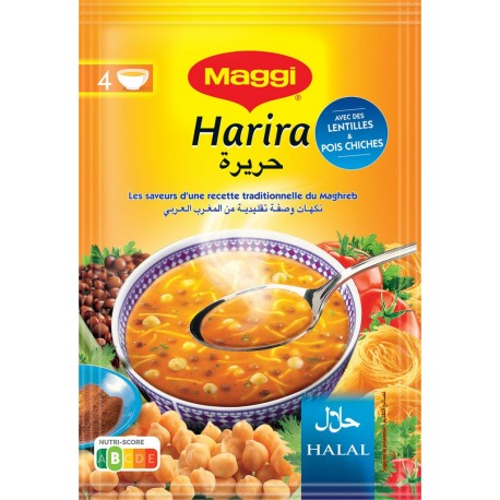 Maggi Harira soupe lentilles & pois chiches