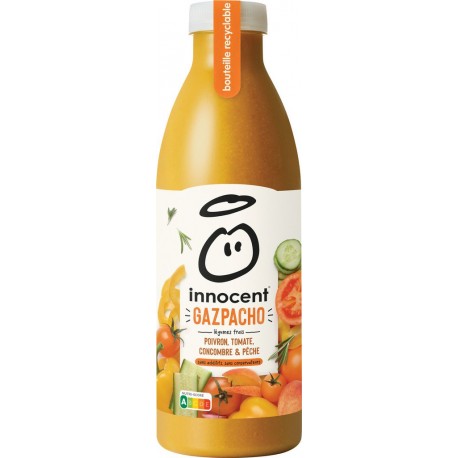 Innocent Gazpacho tomate concombre pêche et romarin