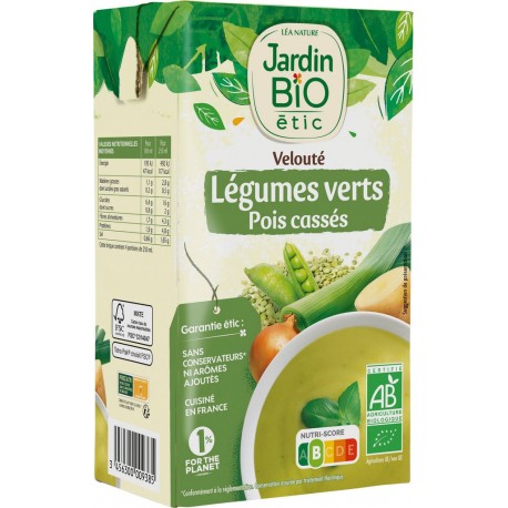 Jardin Biologique Soupe pois cassés Bio