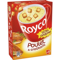 Royco Soupe déshydratée Poulet & Croûtons 3x20cl 60cl