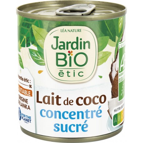 Jardin Bio Lait de coco Bio concentré sucré