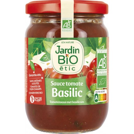 Jardin Bio Sauce tomate basilic Bio