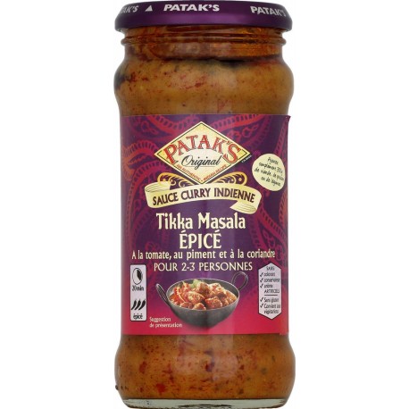 Pataks Sauce tikka masala épicé 450g