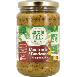 Jardin Bio Moutarde Bio à l'ancienne au vinaigre de cidre 350g