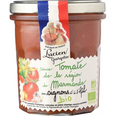 Lucien Georgelin Oignon Ail Bio Sauce tomate OIGNON & AIL BIO 300g