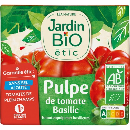 Jardin Bio Pulpe tomate au basilic bio