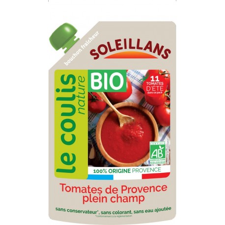 Soleillans Coulis de tomate de Provence bio