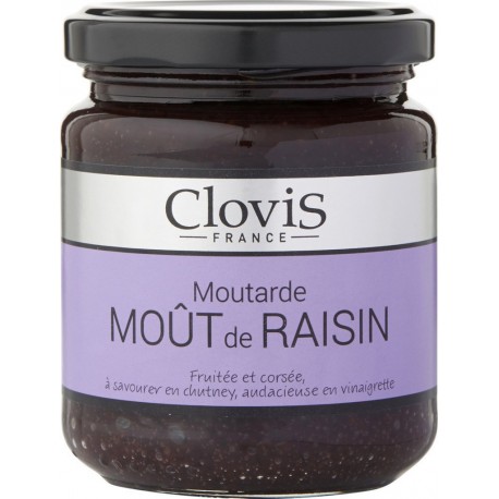 Clovis Moutarde moût de raisin 200g