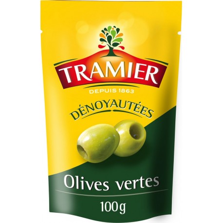 Tramier Olives vertes dénoyautées