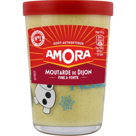 Amora Moutarde de Dijon fine & forte 195g