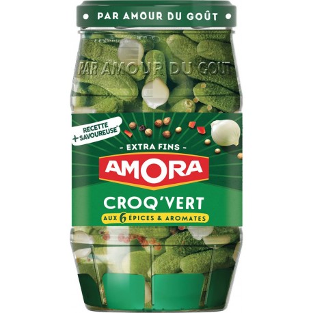 Amora Cornichons 5 épices & aromates extra fins