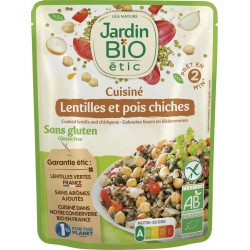 Jardin Bio Logique Plat cuisiné lentilles pois chiches JARDIN BIO'LOGIQUE