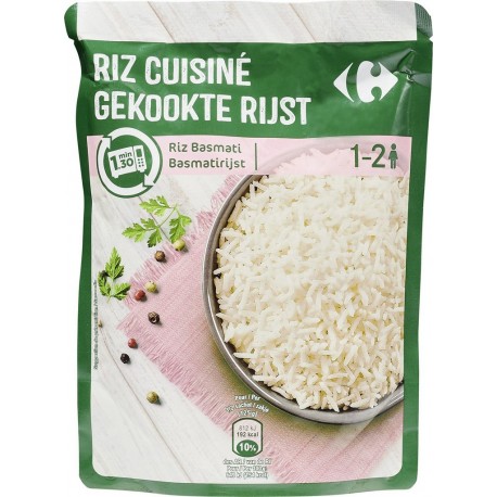 Carrefour Riz micro-ondes basmati 1mn30 250g