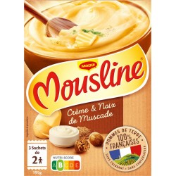 Mousline Purée en flocons crème & noix muscade