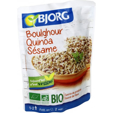 Bjorg Plat cuisiné boulghour quinoa sésame bio