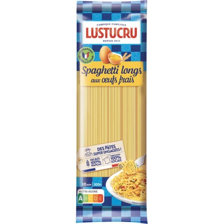 Lustucru Pâtes spaghetti aux oeufs 500g