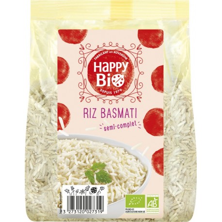 Happy Bio Riz basmati semi complet bio