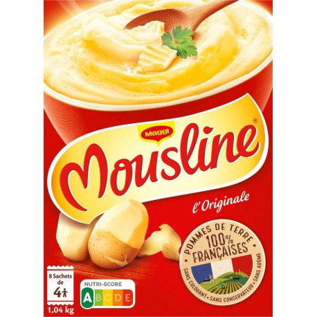 Mousline Purée en flocons nature x8 150g