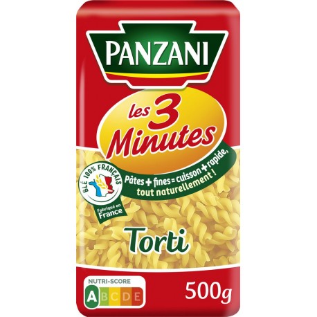 Panzani Pâtes les 3 minutes torti