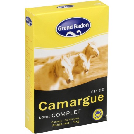 Grand Badon Riz long complet de Camargue 1Kg