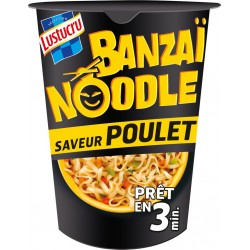 Lustucru Pâtes BANZAÏ NOODLE saveur Poulet 67g