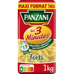 Panzani Pâtes Les 3 Minutes Torti 1Kg