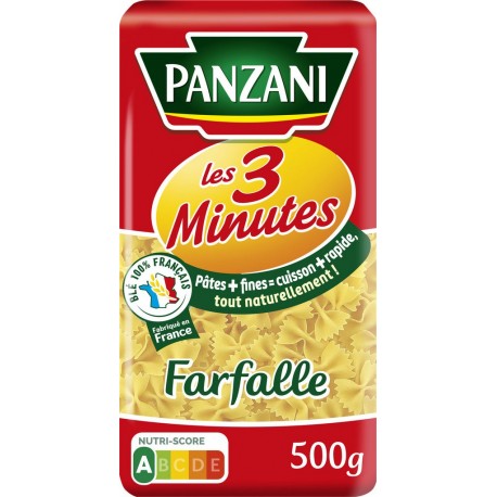 Panzani Pâtes farfalle les 3 minutes 500g