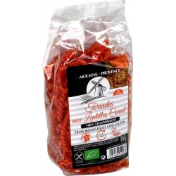 Les Moulins De Provence Pâtes Torsades colorées lentilles corail bio sans gluten