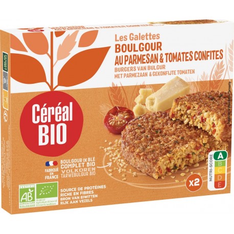 Cereal Bio Galettes boulghour, tomates & parmesan bio