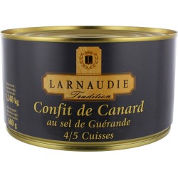 Larnaudie Confit de canard 4/5 cuisses 1240g