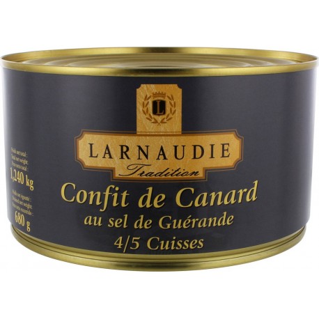 Larnaudie Confit de canard 4/5 cuisses 1240g